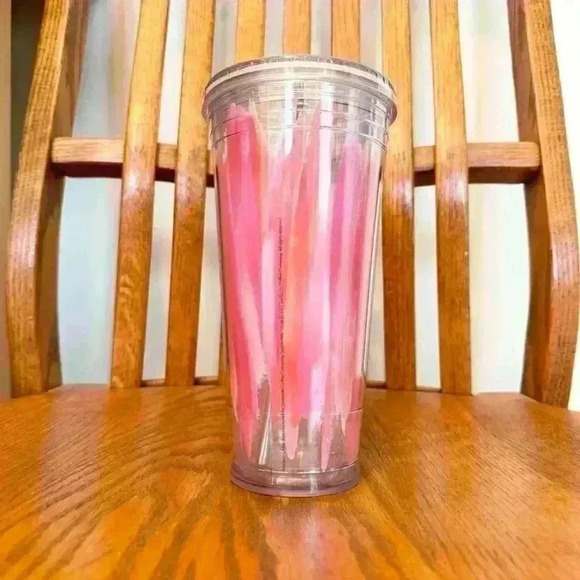 Starbucks Pink, Orange Abstract, Cold Cup, Venti, 20oz - Picture 2 of 5